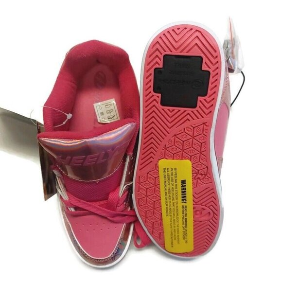 HEELYS Girls Youth Size 5 Womens 6 Motion Plus Skate Shoes 770999 Pink Multi - Picture 8 of 9